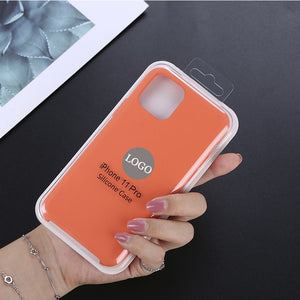 Shockproof Liquid Silicone Case for Apple iPhone X XS MAX XR 7 8 6S Plus 11 Pro Soft Cover for iPhone Brand Case