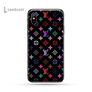 Acronyms pattern print DIY Painted Bling Phone Case For iphone 5 5s 5c se 6 6s 7 8 plus x xs xr 11 pro max