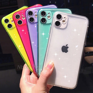 Glitter Case for iPhone 11 Pro XS MAX XR X 8 7 6S Plus Soft TPU cases for iPhone SE 2nd Generation 2020