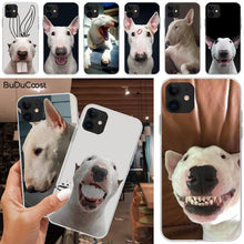 Load image into Gallery viewer, CUCI Bull Terrier Dog Black TPU Soft Phone Case Cover For iphone 5C 5 6 6s plus 7 8 SE 7 8 plus X XR XS MAX 11 Pro Max
