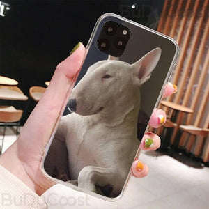 CUCI Bull Terrier Dog Black TPU Soft Phone Case Cover For iphone 5C 5 6 6s plus 7 8 SE 7 8 plus X XR XS MAX 11 Pro Max