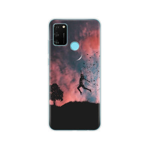 Silicon Case For HONOR 9A Case 6.3" Soft Tpu Phone Cover On Huawei Honor 9A 9 A MOA-LX9N Back Bag Protective Coque Funda Shell