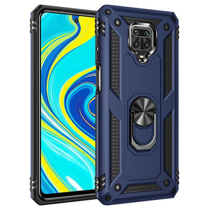 For Xiaomi Redmi Note 9S Case Shockproof Armor Stand Holder Car Ring Phone Case for Redmi Note 9 Pro Max Back Cover