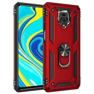 For Xiaomi Redmi Note 9S Case Shockproof Armor Stand Holder Car Ring Phone Case for Redmi Note 9 Pro Max Back Cover