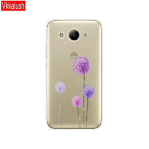 Case For Huawei Y3 2017 Case Soft Silicon Huawei Y3 2017 Transparent Back Cover 5.0'' TPU Y 3 2017 Phone Mobile Phone Bag