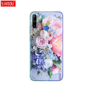 Silicon Case For HONOR 9C Case 6.39" Soft Tpu Phone Cover On Huawei Honor 9C 9 C AKA-L29 Back Bag Coque Bumper Cat Tiger Fower