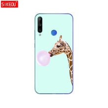 Load image into Gallery viewer, Silicon Case For HONOR 9C Case 6.39&quot; Soft Tpu Phone Cover On Huawei Honor 9C 9 C AKA-L29 Back Bag Coque Bumper Cat Tiger Fower
