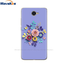 Load image into Gallery viewer, Case For Huawei Y7 2017 Case DUB-LX1 Silicone TPU Phone Cover For huawei y7 2019 Coqa y7 Print Painted Cat Flower Shells Bags
