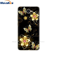 Load image into Gallery viewer, Case For Huawei Y7 2017 Case DUB-LX1 Silicone TPU Phone Cover For huawei y7 2019 Coqa y7 Print Painted Cat Flower Shells Bags

