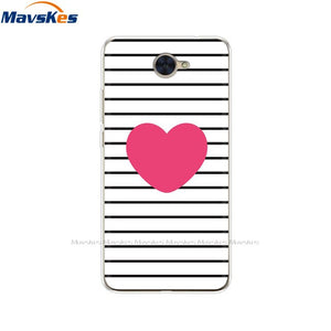 Case For Huawei Y7 2017 Case DUB-LX1 Silicone TPU Phone Cover For huawei y7 2019 Coqa y7 Print Painted Cat Flower Shells Bags