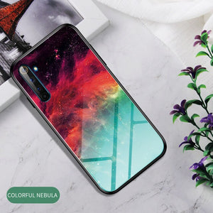 case on realme 3 5 6 pro x lite back cover for oppo realmi 3pro 5pro 6pro xlite light protective phone coque bag tempered glass