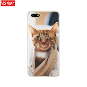 Silicon case For Huawei Honor 7A Case 5.45" inch Soft Tpu Phone Huawei Honor 7A 7 A DUA L22 Russian version Back Cover bag