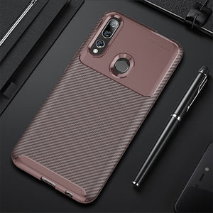 For Huawei Y9 Prime 2019 Case Carbon Fiber Cover Shockproof Phone Case for Huawei P Smart Z Cover Flex Bumper Durable Shell