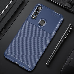 For Huawei Y9 Prime 2019 Case Carbon Fiber Cover Shockproof Phone Case for Huawei P Smart Z Cover Flex Bumper Durable Shell