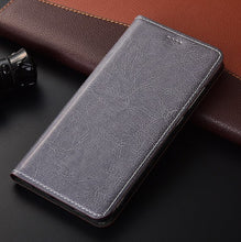 Load image into Gallery viewer, Genuine Leather Flip Standing Wallet Phone Bag For Nokia 8 Case For Nokia 7.1 Plus/Nokia 7.2 Wallet Magnetic Book Flip Case Capa
