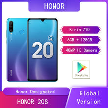 Load image into Gallery viewer, Original Huawei HONOR 20S 6GB+128GB Mobile Phones 6.15 Screen Kirin 710 Android 9 Front Rear HD Cams 4G Smartphone Ultra-thin
