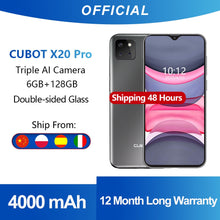 Load image into Gallery viewer, Cubot X20 Pro 6GB+128GB AI Mode Triple Camera Smartphone 6.3&quot; FHD+Waterdrop Screen Android 9.0 Face ID Cellura Helio P60 4000mAh
